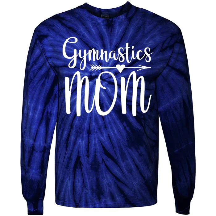 Gymnastics Mom Cute Gymnast Parent Tie-Dye Long Sleeve Shirt