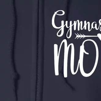 Gymnastics Mom Cute Gymnast Parent Full Zip Hoodie