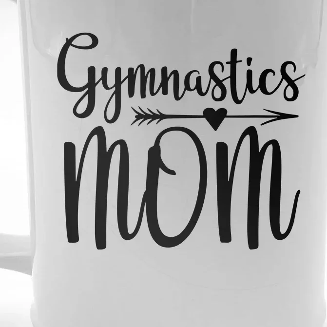 Gymnastics Mom Cute Gymnast Parent Front & Back Beer Stein