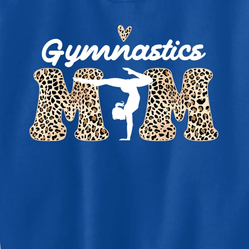 Gymnastics Mom Cute Leopard Gymnast Mother's Day Meaningful Gift Kids Sweatshirt