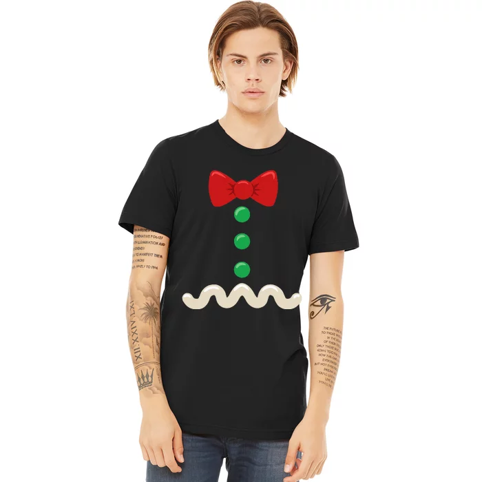 Gingerbread Man Christmas Costume Premium T-Shirt