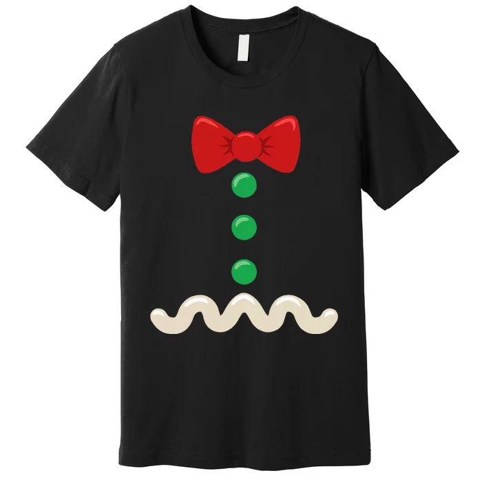 Gingerbread Man Christmas Costume Premium T-Shirt