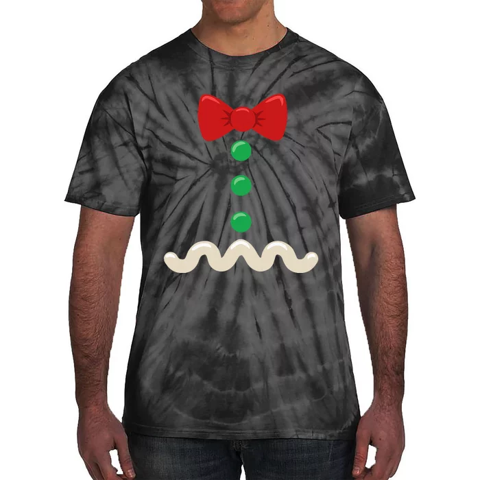 Gingerbread Man Christmas Costume Tie-Dye T-Shirt