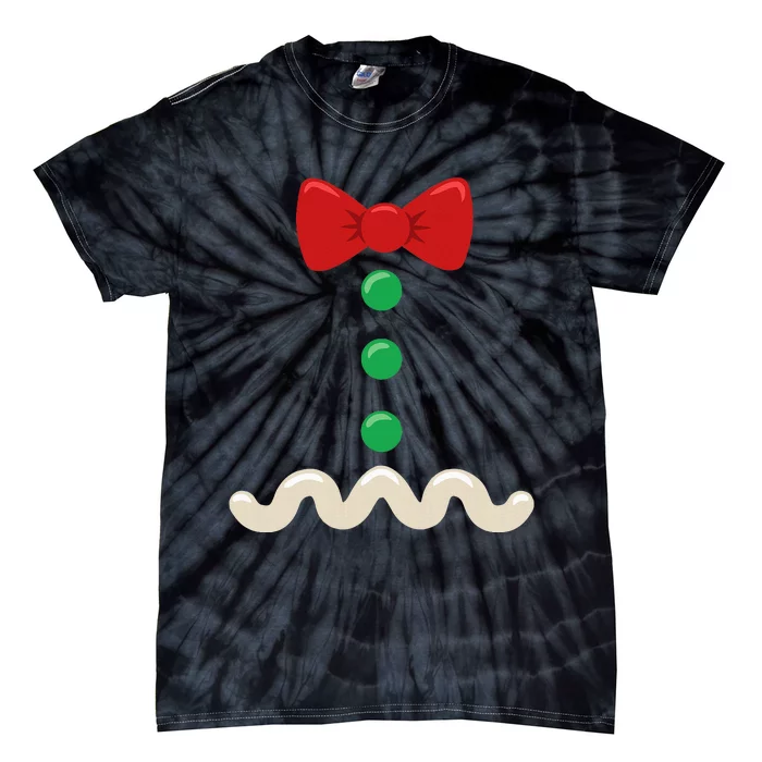 Gingerbread Man Christmas Costume Tie-Dye T-Shirt