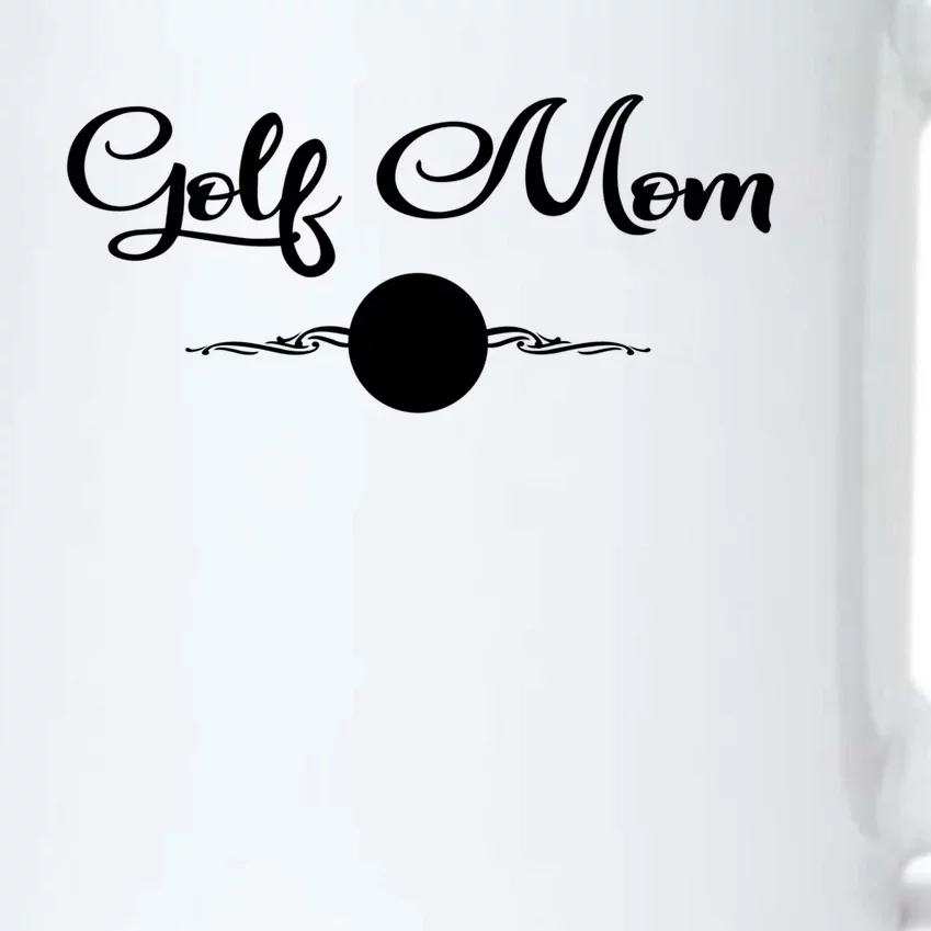 Golf Mom Cute Gift Golfing Mother Gift Black Color Changing Mug