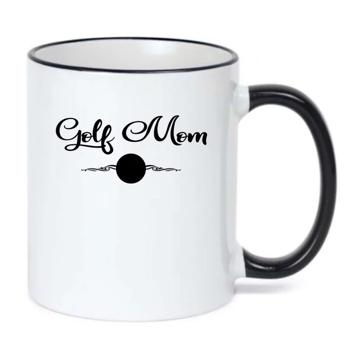 Golf Mom Cute Gift Golfing Mother Gift Black Color Changing Mug