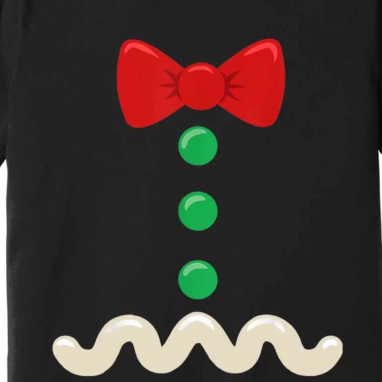 Gingerbread Man Costume Christmas Women Xmas Funny Premium T-Shirt