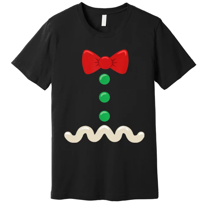 Gingerbread Man Costume Christmas Women Xmas Funny Premium T-Shirt