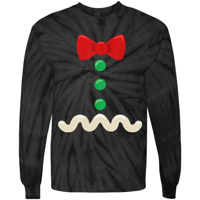 Gingerbread Man Costume Christmas Women Xmas Funny Tie-Dye Long Sleeve Shirt