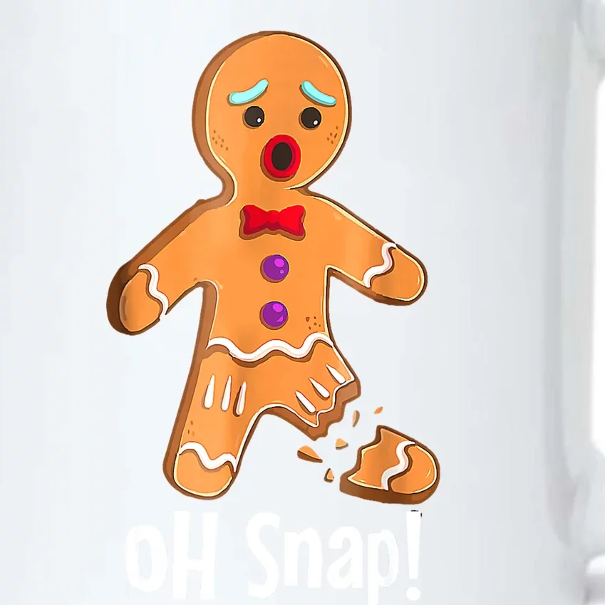 Gingerbread Man Cookie Xmas Oh Snap Funny Cute Christmas Black Color Changing Mug