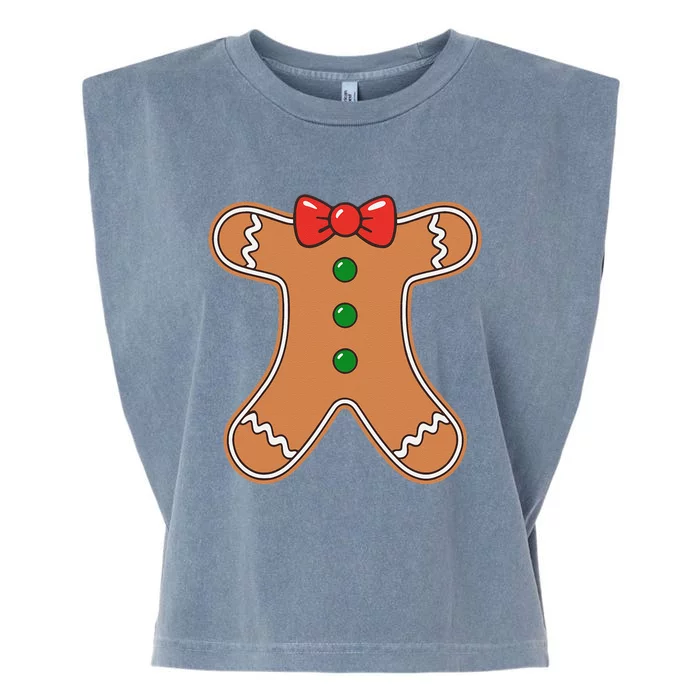 Gingerbread Man Cookie Costume Gift Garment-Dyed Women's Muscle Tee