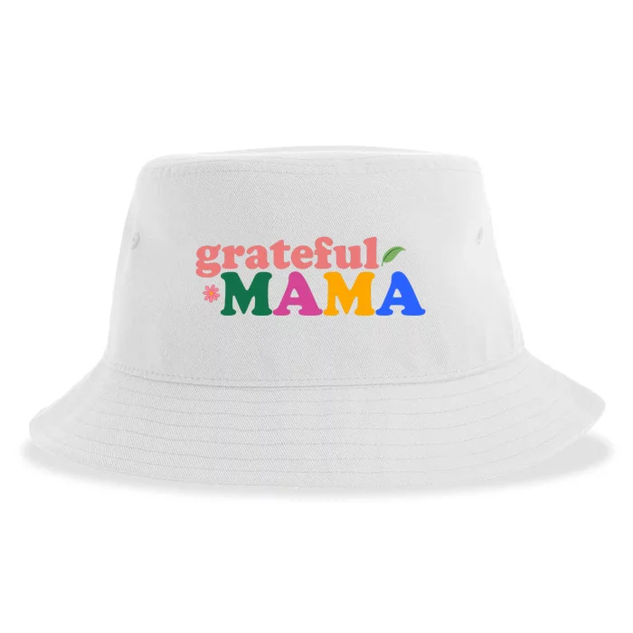 Grateful Mama Cute Mother's Day Gift Sustainable Bucket Hat