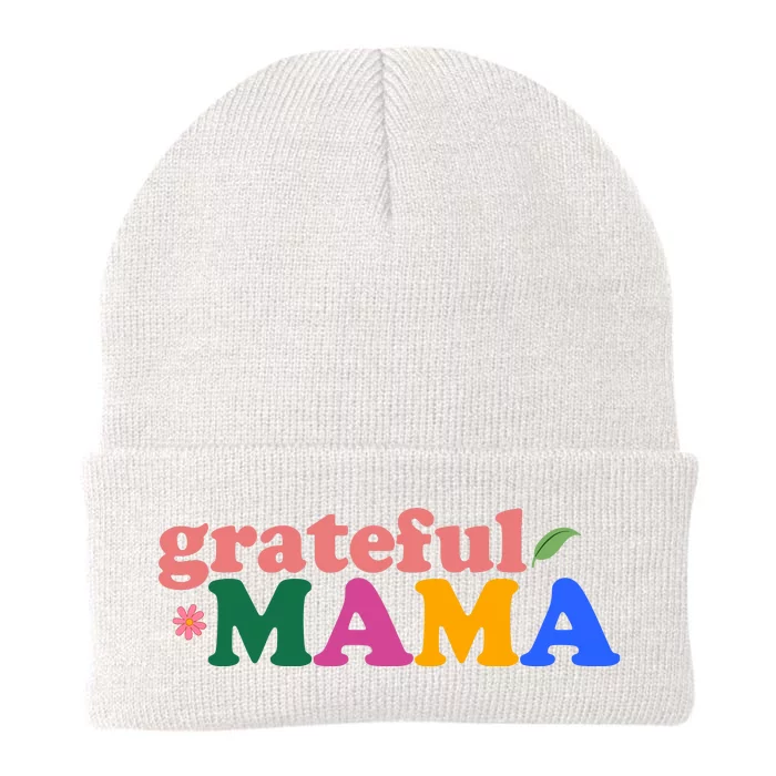 Grateful Mama Cute Mother's Day Gift Knit Cap Winter Beanie