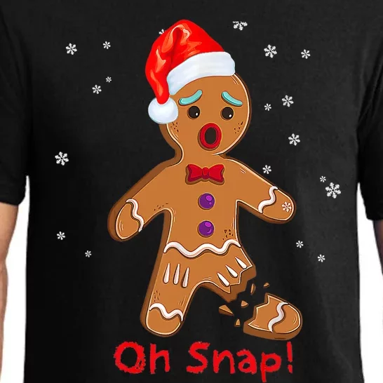 Gingerbread Man Cookie X Mas Oh Snap Funny Cute Christmas Pajama Set