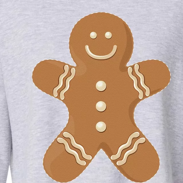 Gingerbread Man Cookie Biscuit Funny Food Christmas Gifts Cropped Pullover Crew