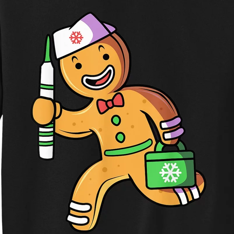 Gingerbread Man Christmas Gingerbread Nurse Tall Sweatshirt