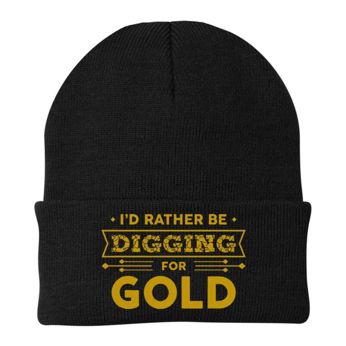 Gold Miner Digger Prospecting Treasure Hunting Knit Cap Winter Beanie