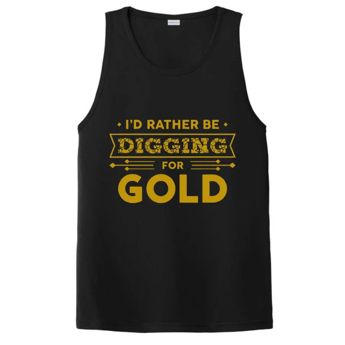 Gold Miner Digger Prospecting Treasure Hunting Performance Tank