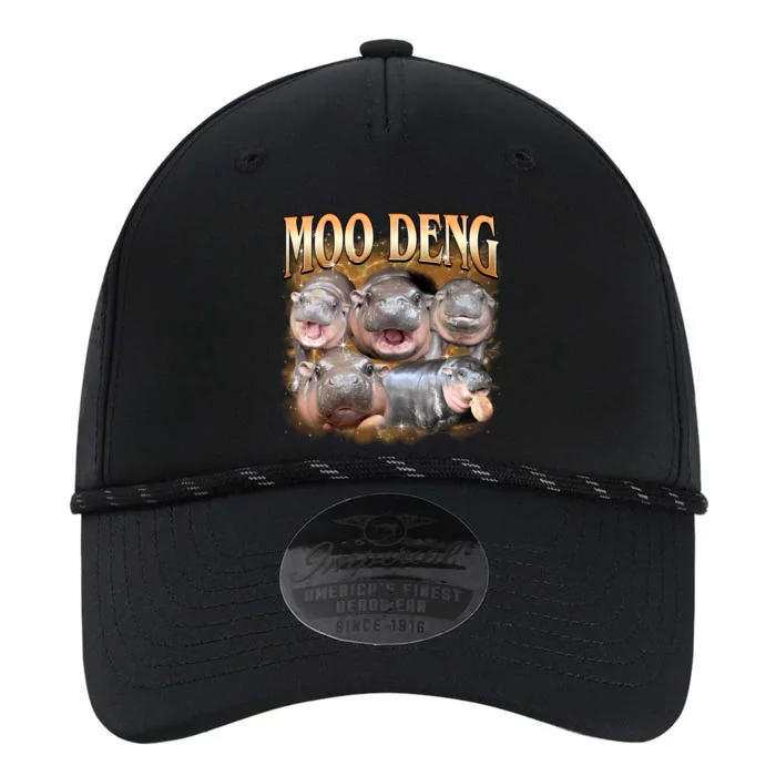 Gold Moo Deng Meme Hippo Funny Performance The Dyno Cap