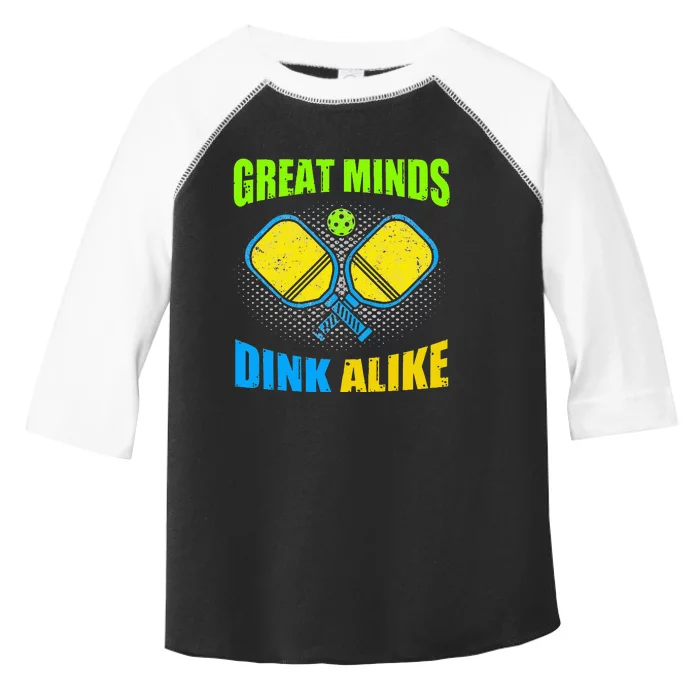 Great Minds Dink Alike Tie Dye Pickleball Dink Player Toddler Fine Jersey T-Shirt