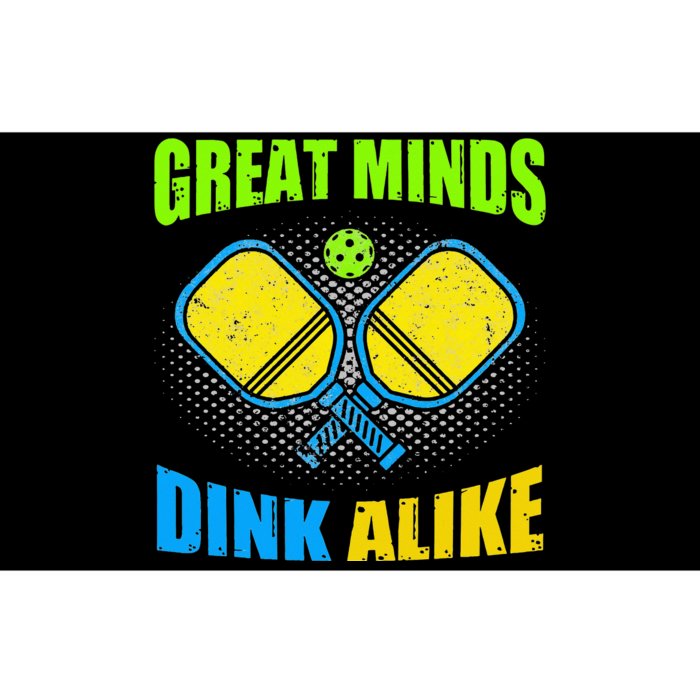 Great Mind Dink Alike Pickleball Player Paddleball Bumper Sticker