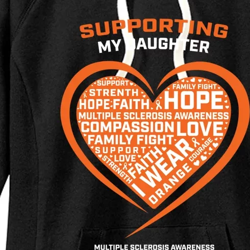 Gifts Ms Daughter Multiple Sclerosis Awareness Cool Gift Women's Fleece Hoodie