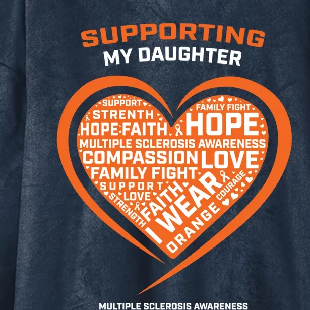 Gifts Ms Daughter Multiple Sclerosis Awareness Cool Gift Hooded Wearable Blanket