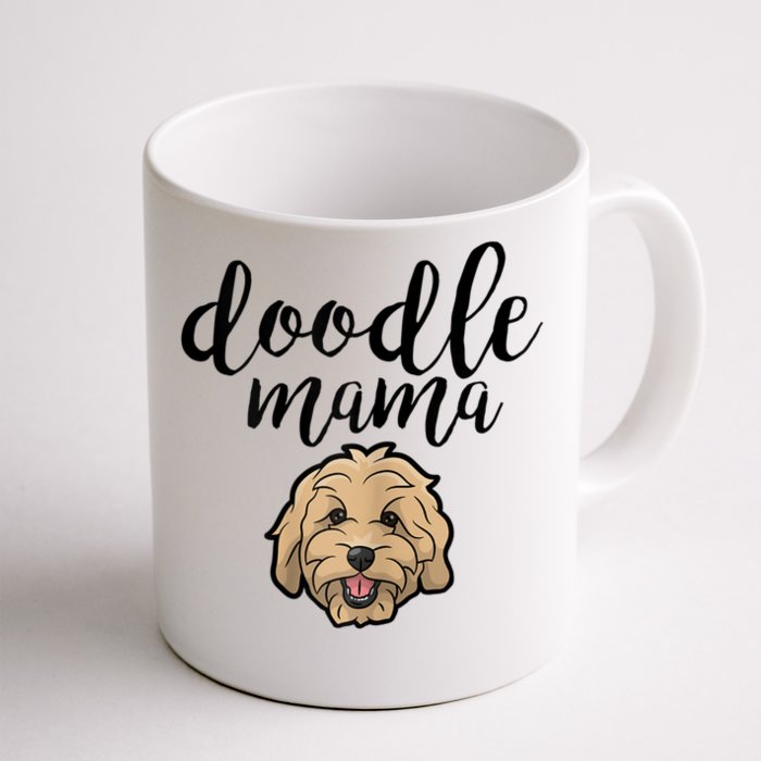 Goldendoodle Mom Doodle Mama Cute Golden Doodle Dog Front & Back Coffee Mug