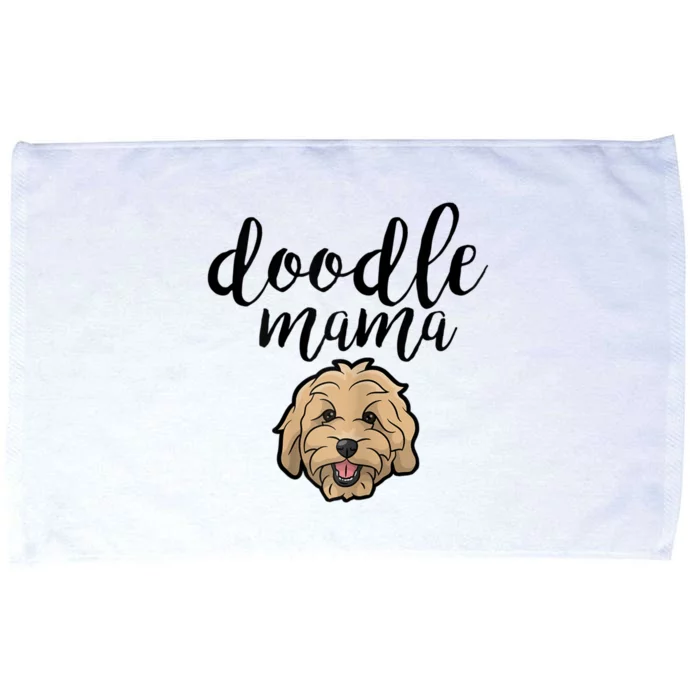 Goldendoodle Mom Doodle Mama Cute Golden Doodle Dog Microfiber Hand Towel