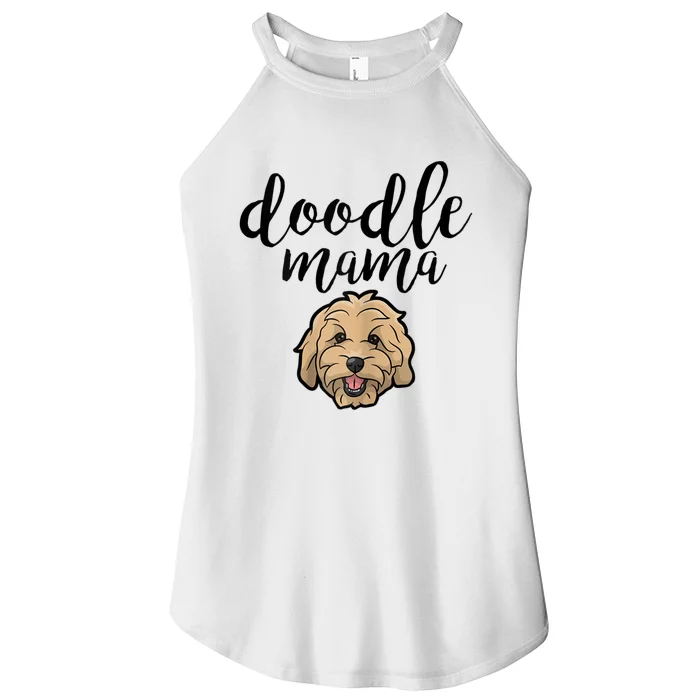 Goldendoodle Mom Doodle Mama Cute Golden Doodle Dog Women’s Perfect Tri Rocker Tank