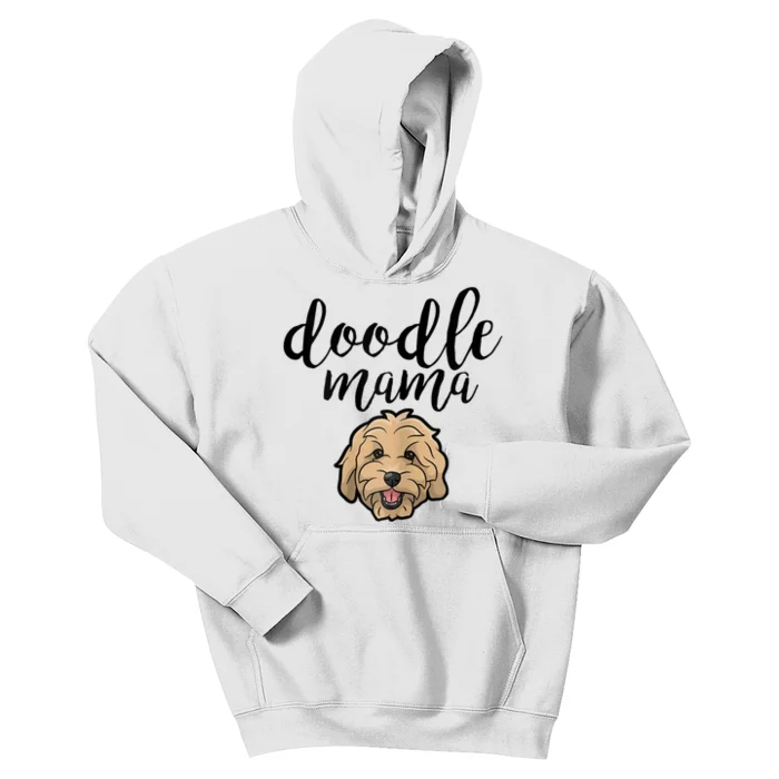 Goldendoodle Mom Doodle Mama Cute Golden Doodle Dog Kids Hoodie