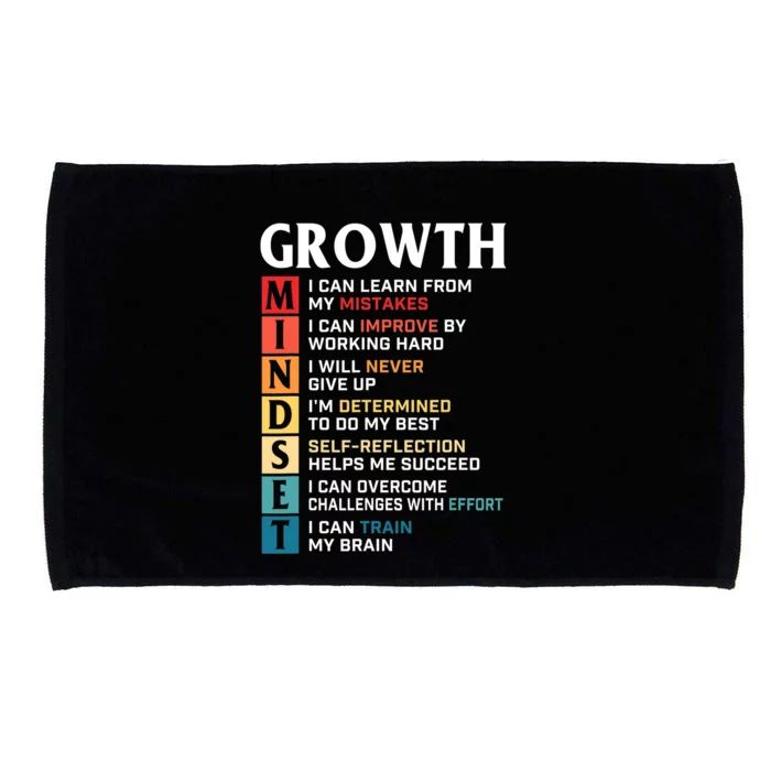 Growth Mindset Definition Motivational Quote Inspiration Microfiber Hand Towel