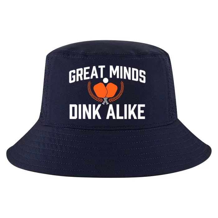 Great Minds Dink Alike Pickleball Player Pickleballers Cool Comfort Performance Bucket Hat