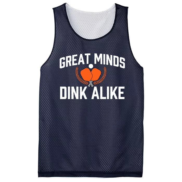 Great Minds Dink Alike Pickleball Player Pickleballers Mesh Reversible Basketball Jersey Tank