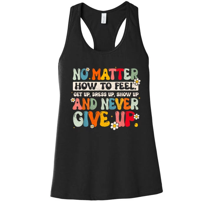 Growth Mindset Definition Motivational Quote Inspiration Women's Racerback Tank