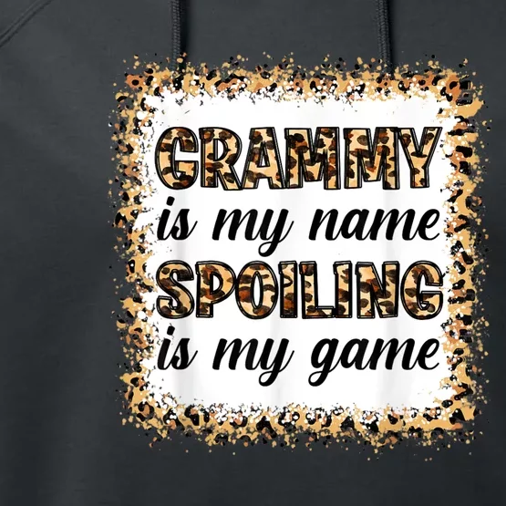 Grandmother Mothers Day Grandma Grammy Is My Name Performance Fleece Hoodie