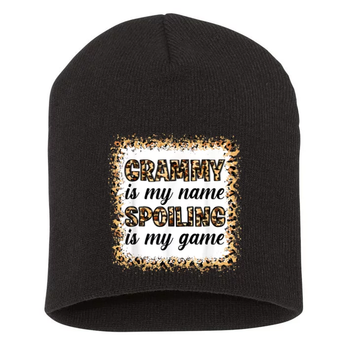 Grandmother Mothers Day Grandma Grammy Is My Name Short Acrylic Beanie