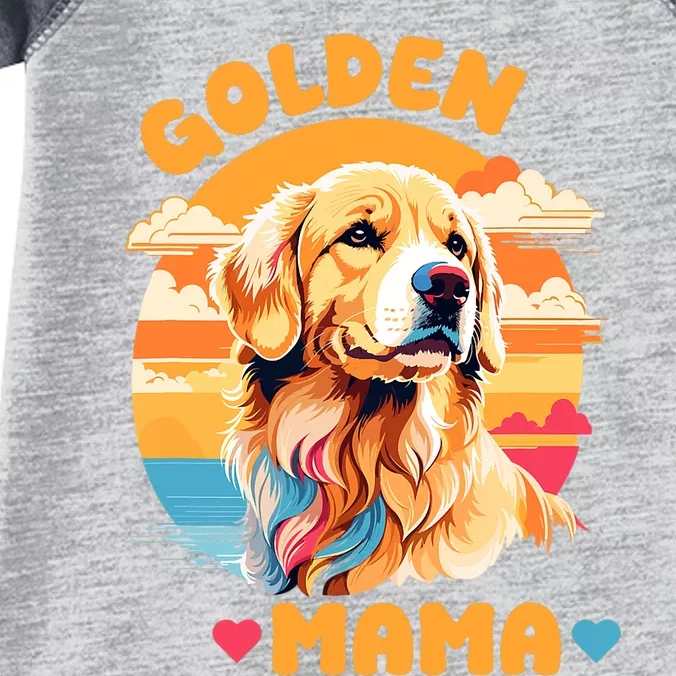 Golden Mama Design Proud Golden Retriever Lover And Dog Infant Baby Jersey Bodysuit