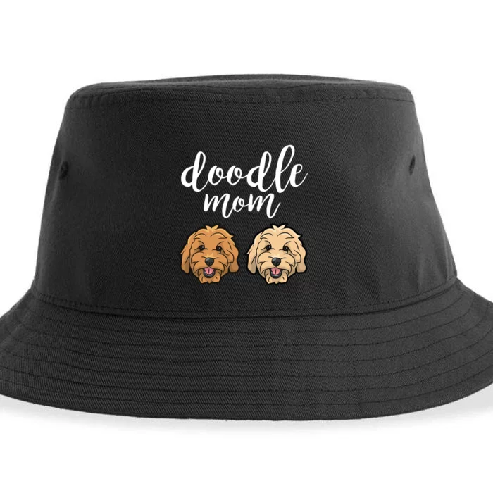 Goldendoodle Mom - Doodle Mom Cute Golden doodle Sustainable Bucket Hat