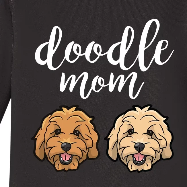 Goldendoodle Mom - Doodle Mom Cute Golden doodle Baby Long Sleeve Bodysuit