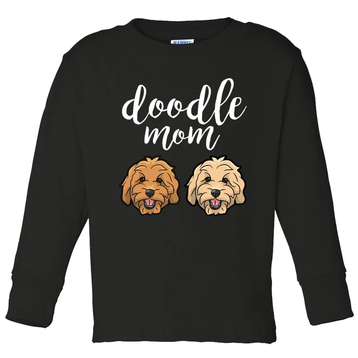 Goldendoodle Mom - Doodle Mom Cute Golden doodle Toddler Long Sleeve Shirt