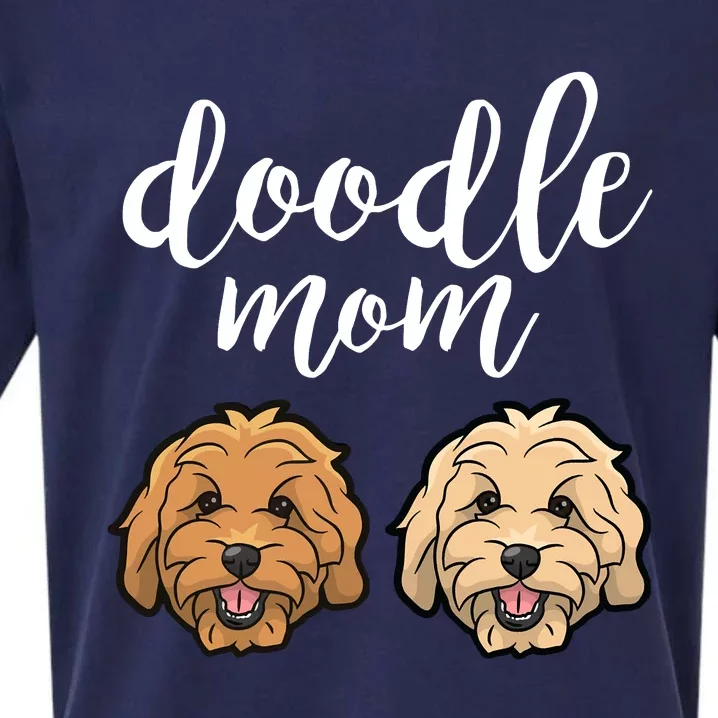 Goldendoodle Mom - Doodle Mom Cute Golden doodle Sueded Cloud Jersey T-Shirt