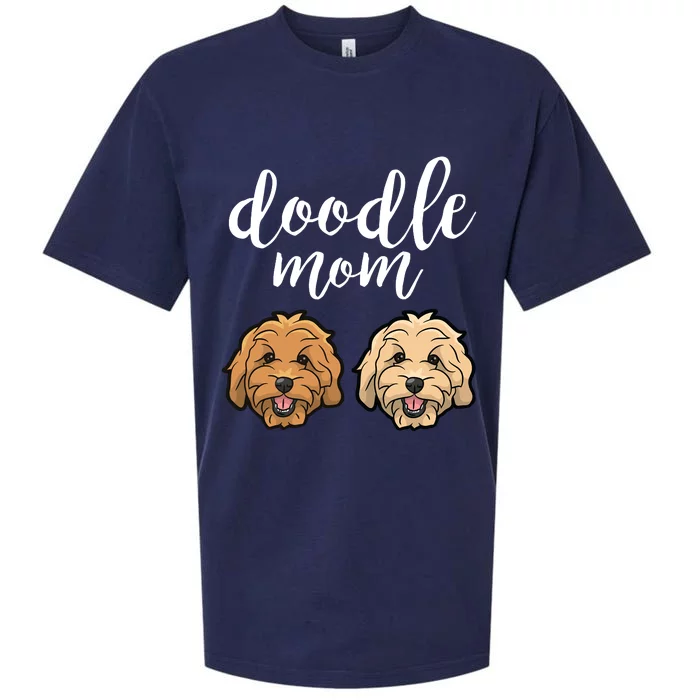 Goldendoodle Mom - Doodle Mom Cute Golden doodle Sueded Cloud Jersey T-Shirt