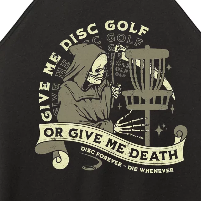 Give Me Disc Golf Funny Sarcastic Halloween Gift Women’s Perfect Tri Rocker Tank