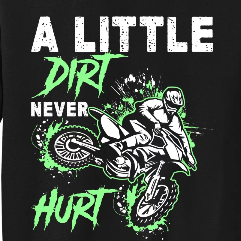 Green Motorcycle Dirt Bike Mx Motocrosss Boy Sweatshirt