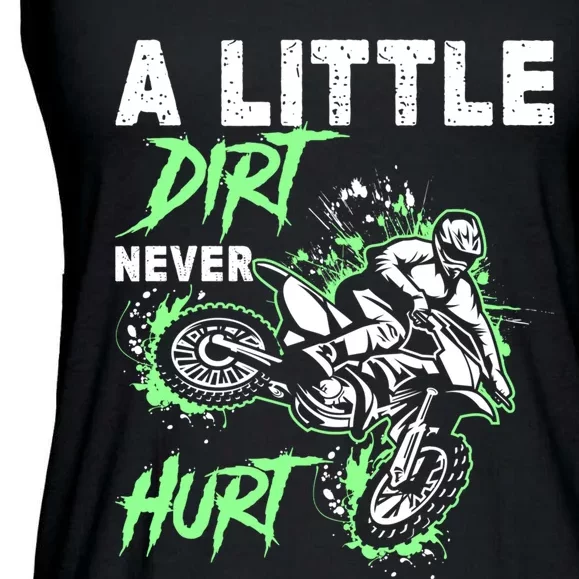 Green Motorcycle Dirt Bike Mx Motocrosss Boy Ladies Essential Flowy Tank