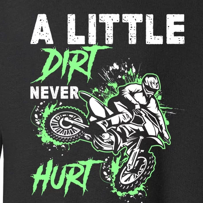 Green Motorcycle Dirt Bike Mx Motocrosss Boy Toddler Sweatshirt