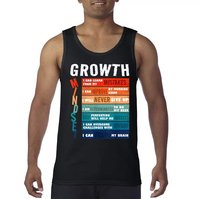 Growth Mindset Definition Motivational Quote Inspiration Tank Top