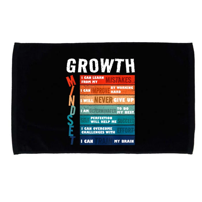 Growth Mindset Definition Motivational Quote Inspiration Microfiber Hand Towel