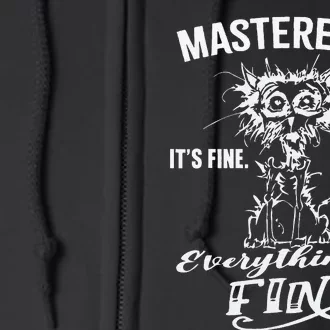 Graduate Master Degree Graduation Funny Masters Mastered It Full Zip Hoodie